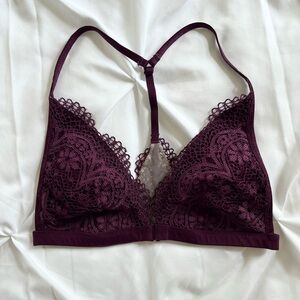 Victoria’s Secret lace plum bralette